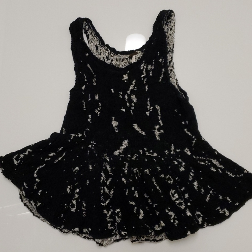 Free People Sweater Knit Peplum Tank Top